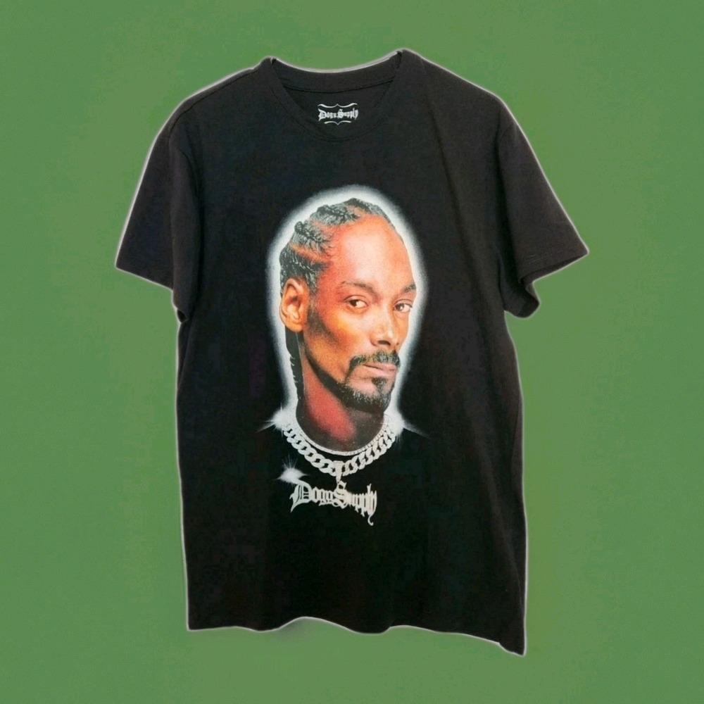 New Snoop Dogg Graphic T-Shirt Dogg‎ Supply Men's Small Black Rap Hip Hop NWOT